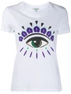 Kenzo Eye-print Cotton T-shirt In White