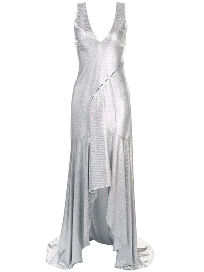 Galvan Relevé Dress In Silver