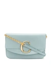 Chloé "c" Clutch, Faded Blue In 44l Faded Blue