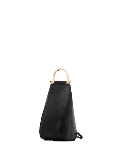 Jw Anderson Small Wedge Messenger Bag In Black