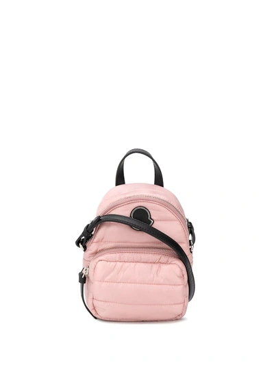 Moncler Backpack Style Cross Body Bag In Pink
