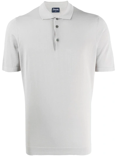 Drumohr Solid-color Polo Shirt In Grey