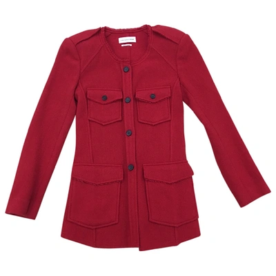 Pre-owned Isabel Marant Étoile Wool Jacket In Red