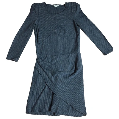 Pre-owned Isabel Marant Étoile Wool Mid-length Dress In Anthracite