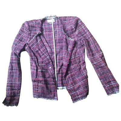 Pre-owned Isabel Marant Étoile Tweed Short Vest In Pink