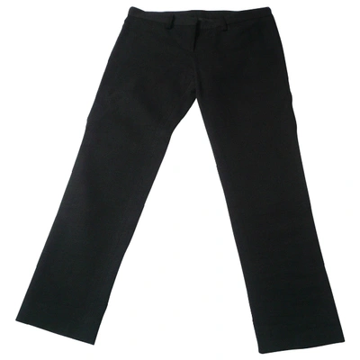 Pre-owned Isabel Marant Étoile Linen Carot Pants In Black