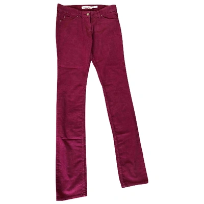 Pre-owned Isabel Marant Étoile Slim Pants In Pink