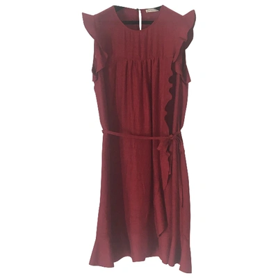 Pre-owned Isabel Marant Étoile Silk Dress In Red