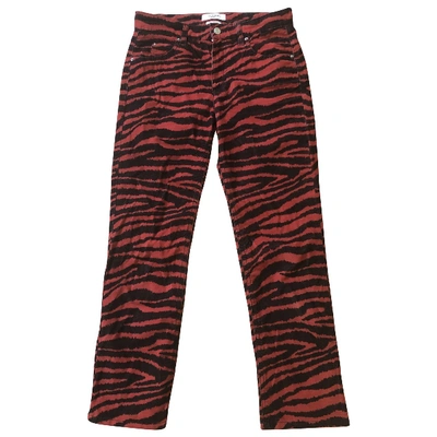 Pre-owned Isabel Marant Étoile Trousers In Red