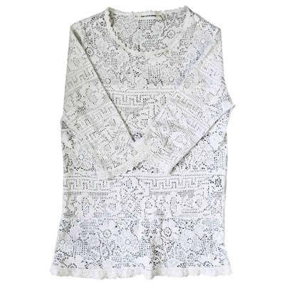 Pre-owned Isabel Marant Étoile Jersey Top In White