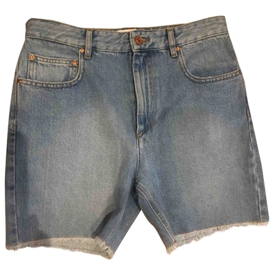 Pre-owned Isabel Marant Étoile Blue Cotton Shorts