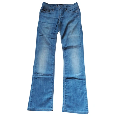 Pre-owned Just Cavalli Blue Cotton Jeans