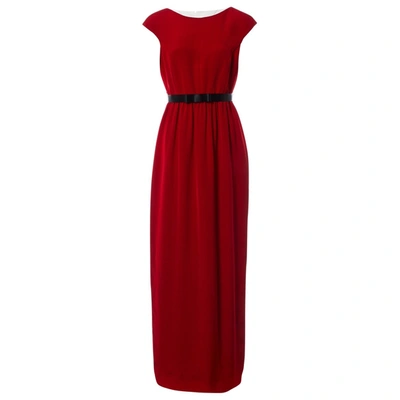 Pre-owned Jonathan Saunders Maxi Dress In Red