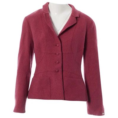 Pre-owned Chanel Wool Jacket In Pink