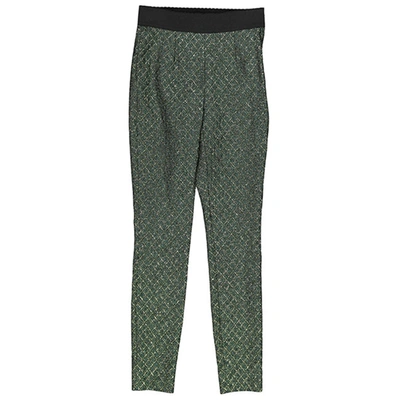 Pre-owned Dolce & Gabbana Slim Trousers In Green