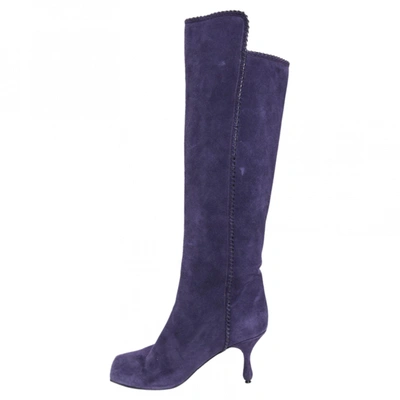 Pre-owned Marc Jacobs Boots In Purple
