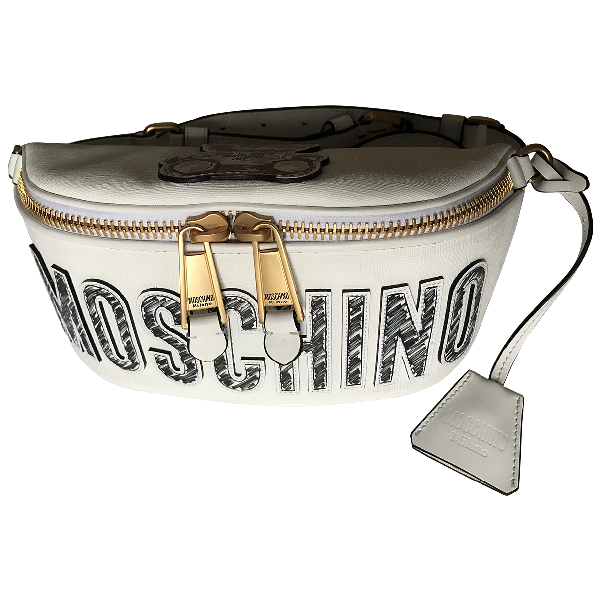 Pre-Owned Moschino White Clutch Bag | ModeSens