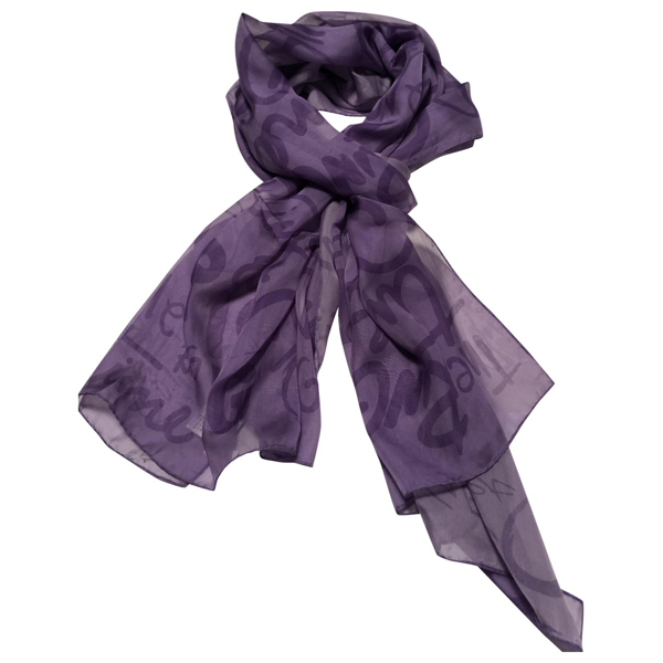 Pre-owned Furla Purple Silk Scarf | ModeSens