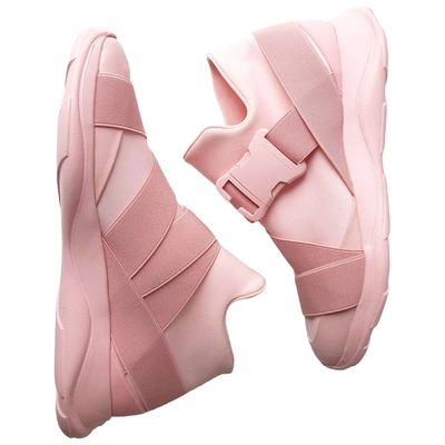 Pre-owned Christopher Kane Pink Leather Trainers