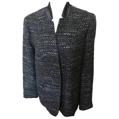 Pre-owned Elie Tahari Navy Tweed Jacket