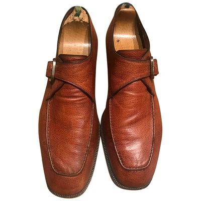 Pre-owned Fratelli Rossetti Leather Lace Ups In Camel