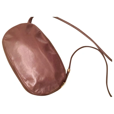 Pre-owned Rodo Leather Crossbody Bag In Khaki