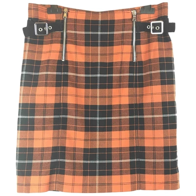 Pre-owned Marella Mini Skirt In Orange