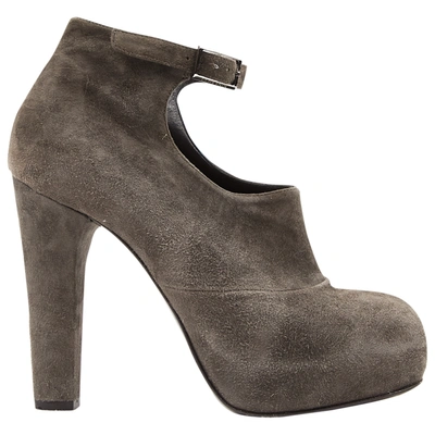 Pre-owned Nina Ricci Ankle Boots In Grey