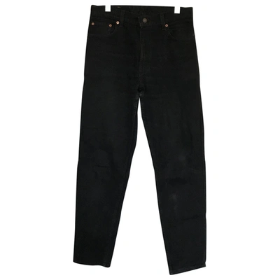 Pre-owned Levi's Black Cotton Jeans