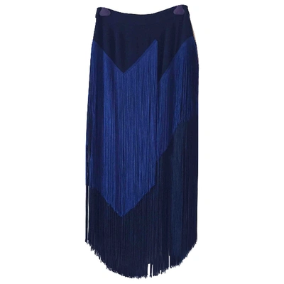 Pre-owned Stella Mccartney Maxi Skirt In Blue