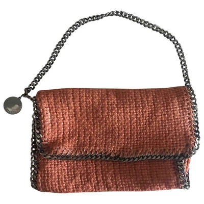 Pre-owned Stella Mccartney Falabella Tweed Handbag In Orange