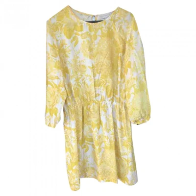 Pre-owned Stella Mccartney Silk Mid-length Dress In Yellow