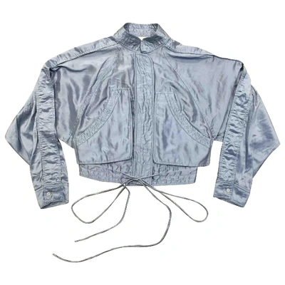 Pre-owned Stella Mccartney Silk Jacket In Blue