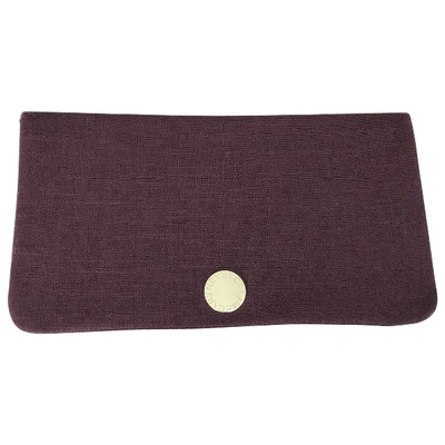 Pre-owned Stella Mccartney Cloth Clutch Bag In Purple