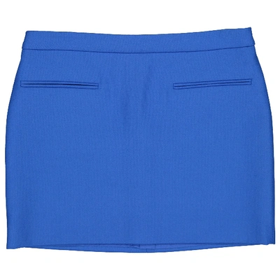 Pre-owned Stella Mccartney Wool Mini Skirt In Blue