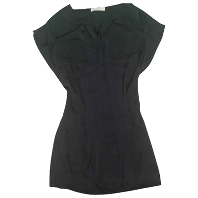 Pre-owned Stella Mccartney Silk Mid-length Dress In Black