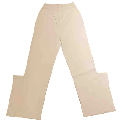Pre-owned Stella Mccartney Trousers In White