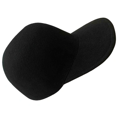 Pre-owned Stella Mccartney Wool Cap In Black