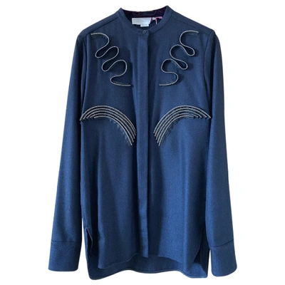 Pre-owned Stella Mccartney Wool Shirt In Blue