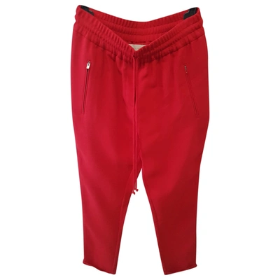 Pre-owned Stella Mccartney Carot Pants In Red
