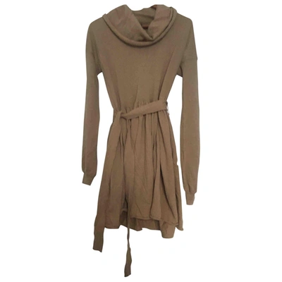 Pre-owned Stella Mccartney Wool Mid-length Dress In Camel