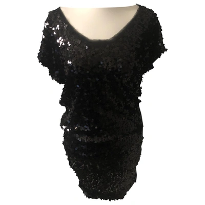 Pre-owned Plein Sud Glitter Mid-length Dress In Black