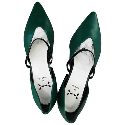 Pre-owned Yuul Yie Green Leather Heels