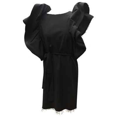 Pre-owned Weili Zheng Mini Dress In Black