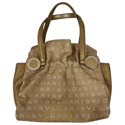 Pre-owned Bulgari Gold Cloth Handbag