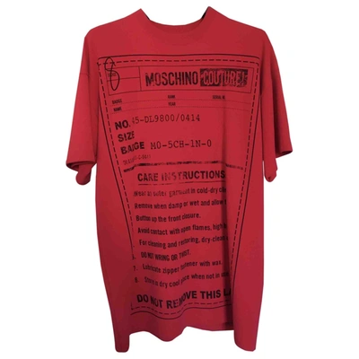 Pre-owned Moschino Mini Dress In Red