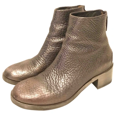 Pre-owned Marsèll Silver Leather Ankle Boots