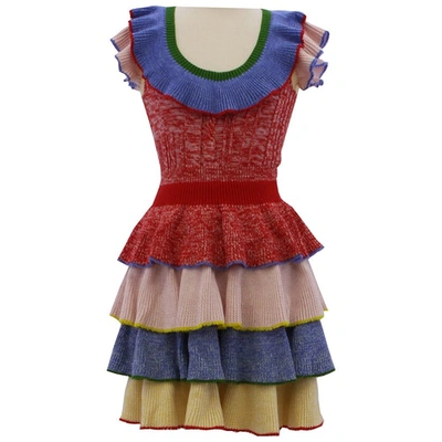 Pre-owned Alexander Mcqueen Multicolour Wool Dress