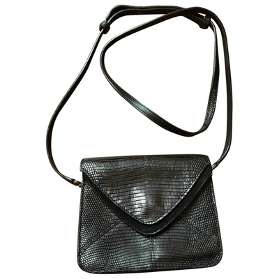 Pre-owned Boyy Black Lizard Handbag