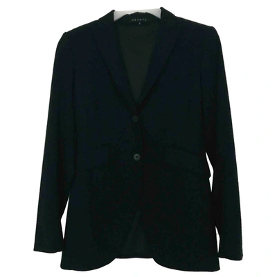 Pre-owned Theory Wool Blazer In Blue